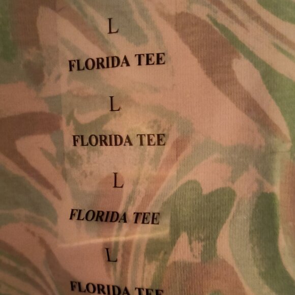 Woman's Coral Bay Florida Tee. 3/4 Sleeves . Square Neck - Picture 2 of 5